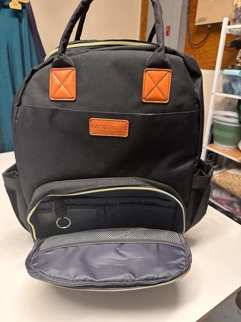 LOVEVOOK Diaper Bag Backpack Black